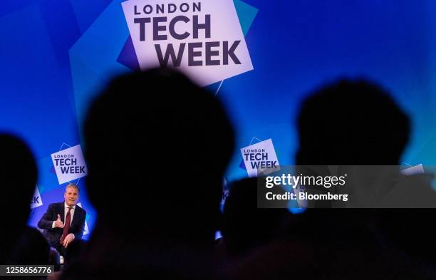 Keir Starmer, leader of the Labour Party, speaks at the London Tech Week conference in London, UK, on Tuesday, June 13, 2023. Starmer said he is...