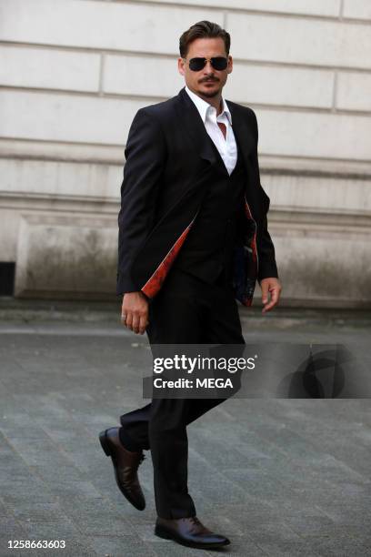 Lee Ryan is seen arriving at Westminster Magistrates Court on June 13, 2023 in London, United Kingdom.
