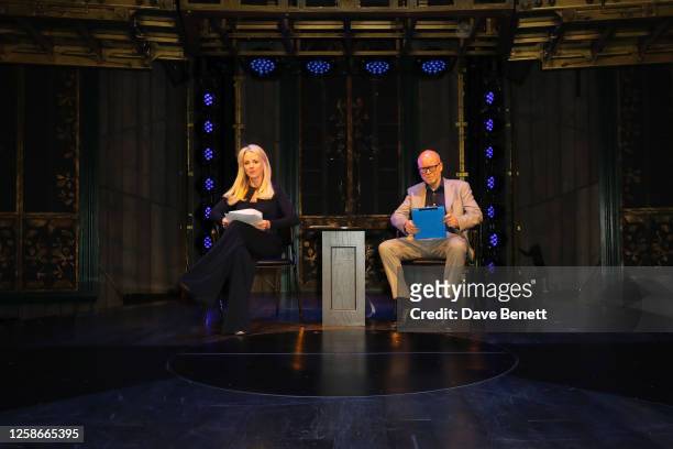 Isabel Oakeshott and Toby Young attend 'The Lockdown Files LIVE: Isabel Oakeshott & Toby Young In Conversation' at The Hippodrome on June 13, 2023 in...