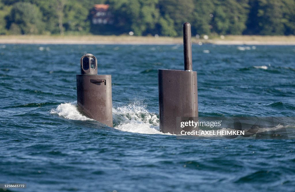 A U33 submarine of the 1st Submarine Squadron with the German... News