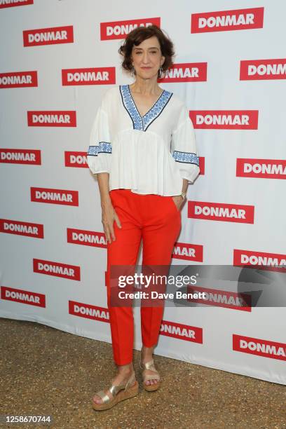 Haydn Gwynne attends the press night after party for "When Winston Went To War With The Wireless" at the Donmar Warehouse on June 13, 2023 in London,...