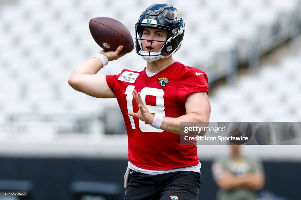 Nathan Rourke Football Jacksonville Jaguars Quarterback Nathan Rourke during Jacksonville ...