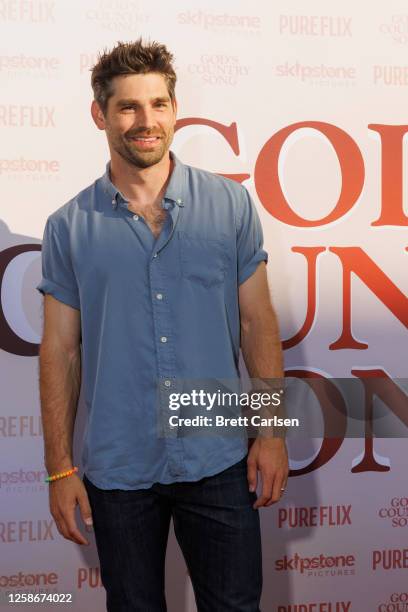 Justin Gaston attends the premiere of God's Country Song at Franklin Theatre on June 13, 2023 in Franklin, Tennessee.