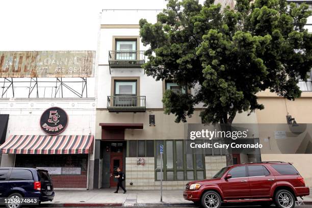 Sanborn Hotel Apartments at 526 S. Main St. LA 90013 in downtown on Wednesday, June 14, 2023 in Los Angeles, CA. "Skid Row Housing Trust provides...