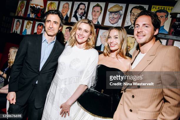 Noah Baumbach, Greta Gerwig, Margot Robbie and Tom Ackerley at the New York premiere of "Asteroid City" held at Alice Tully Hall on June 13, 2023 in...