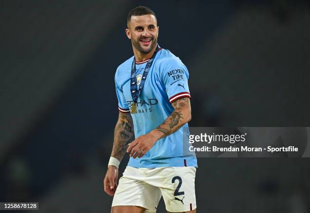 Kyle Walker of Manchester City after the UEFA Champions League 2022/23 final match between Manchester City FC and FC Internazionale Milano at the...