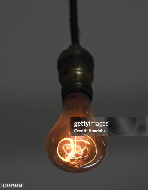 Livermore Light Bulb is seen at the Fire Station in Livermore, California, United States on June 9, 2023. The Centennial Light is the world's...