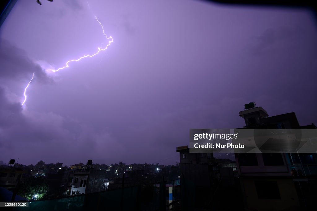 Lightning Illuminates The Sky