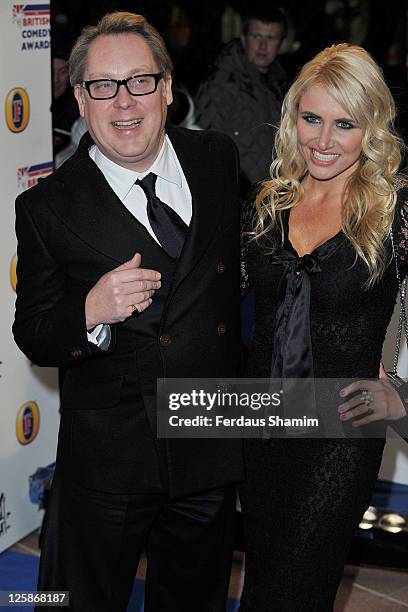 Vic Reeves and Nancy Sorrell attend British Comedy Awards at Indigo at O2 Arena on January 22, 2011 in London, England.