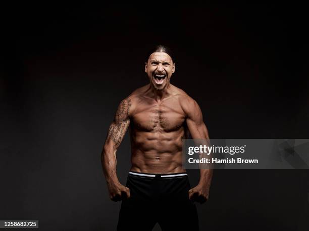 Footballer Zlatan Ibrahimovic is photographed on December 12, 2018 in Manchester, England.