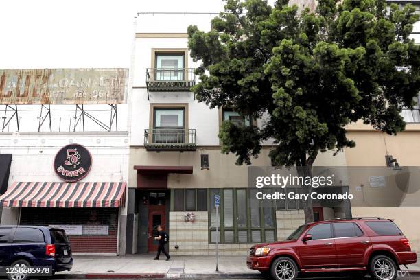 Sanborn Hotel Apartments at 526 S. Main St. LA 90013 in downtown on Wednesday, June 14, 2023 in Los Angeles, CA. "Skid Row Housing Trust provides...