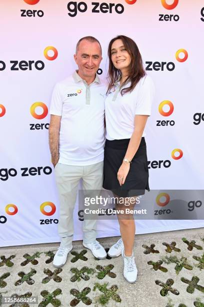 Paddy Lowe, Zero co-founder and CEO, and Anna Danshina, Zero Chief Strategist, attend the opening of Zero's world first facility Plant Zero.1 to...