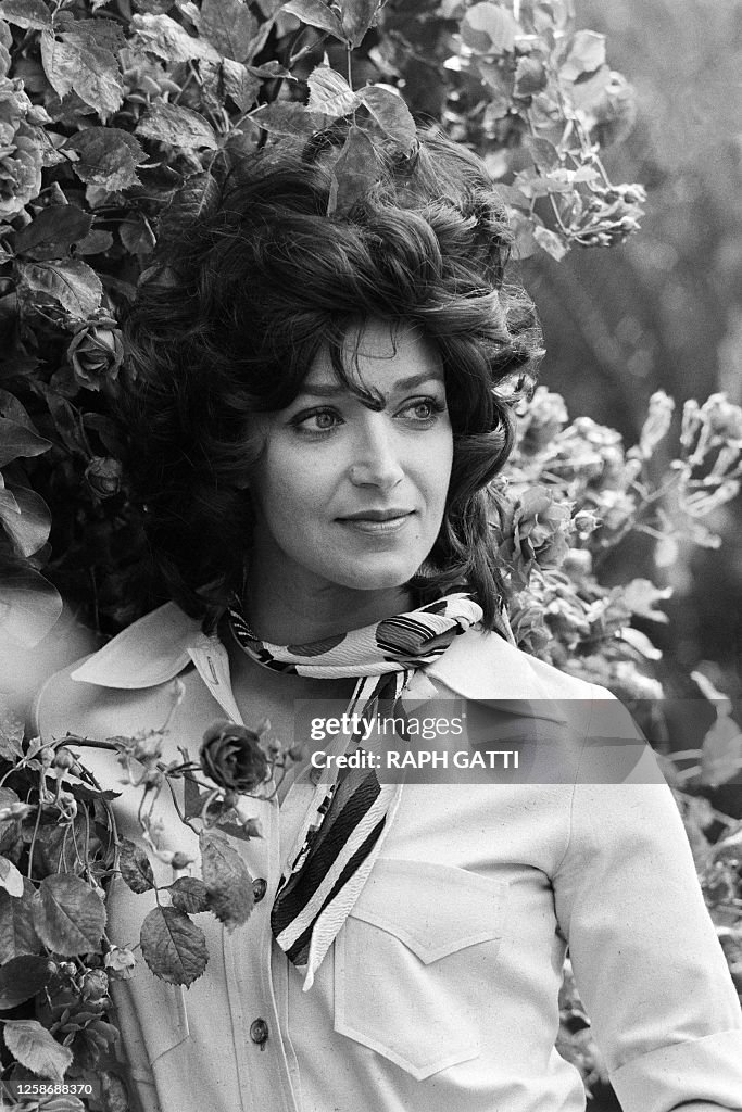 Portrait taken on May 20, 1971 shows French actress Françoise Fabian ...