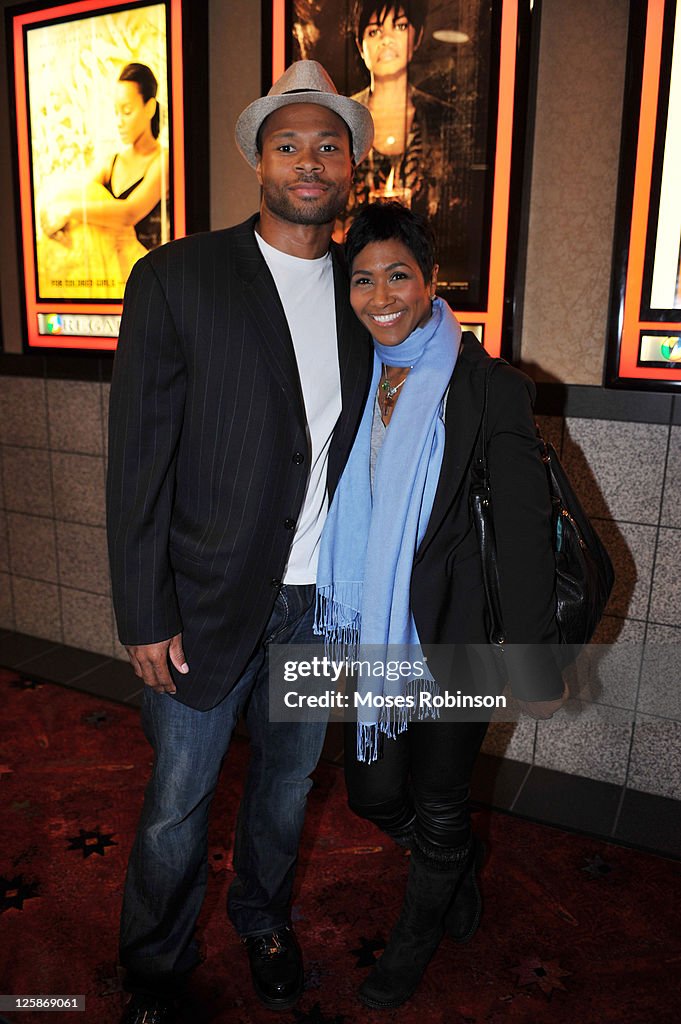 Karon Riley Bears Karon Riley and his wife actress Terri Vaughn attend the