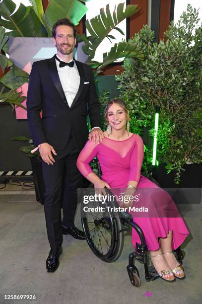 Arne Friedrich and Kristina Vogel attend the Green Awards 2023 at Urban Tech Republic am Flughafen Tegel on June 14, 2023 in Berlin, Germany.