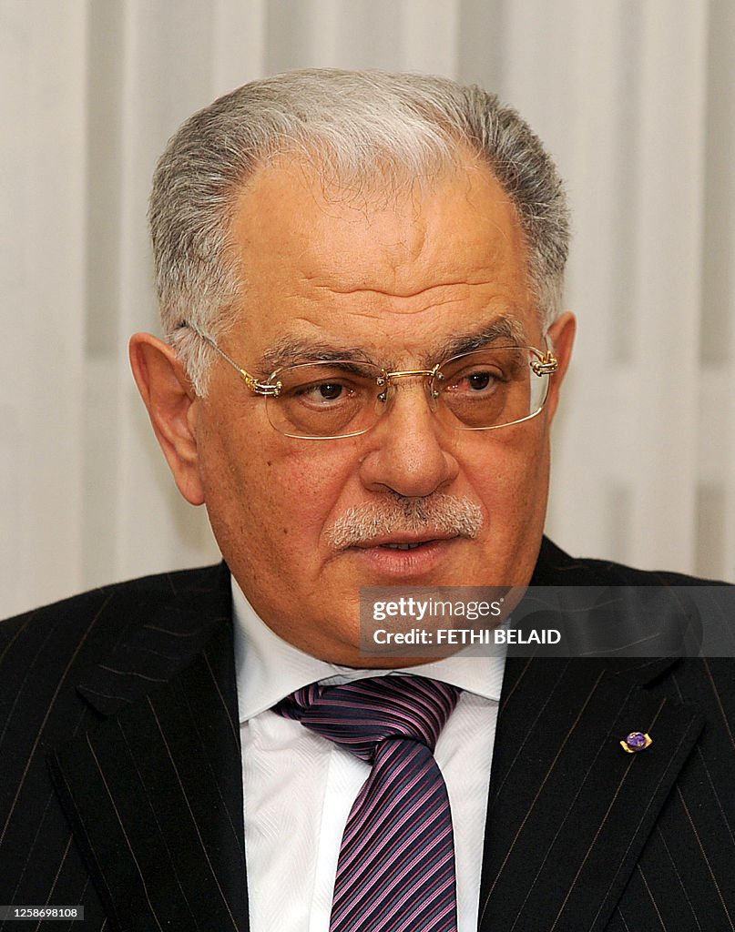 Appointed Look Newly appointed Tunisian Foreign Minister Kamel Morjane looks on ...