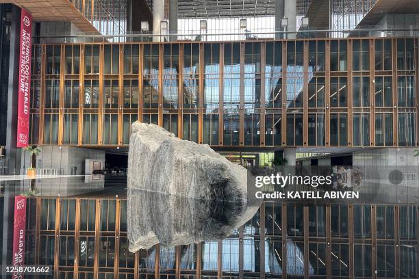 This photo taken on May 17, 2023 shows the headquarters of the Asian Infrastructure Investment Bank in Beijing. The Asian Infrastructure Investment...