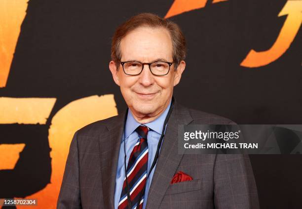Journalist Chris Wallace arrives to the Los Angeles premiere of Lucasfilm's "Indiana Jones and the Dial of Destiny", at the Dolby Theater in...