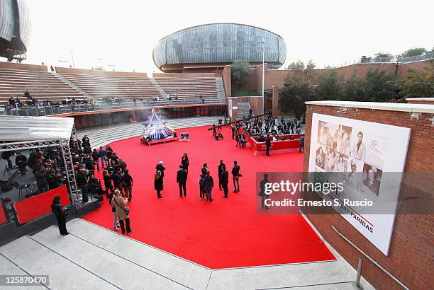 General view of atmosphere at the "Tron: Legacy" Premiere hosted by the Belstaff during the 5th International Rome Film Festival at Auditorium Parco...