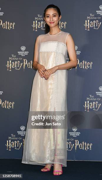 Model/actress Akane Hotta attends the opening red carpet for the Warner Bros. Studio Tour Tokyo - The Making of Harry Potter on June 15, 2023 in...