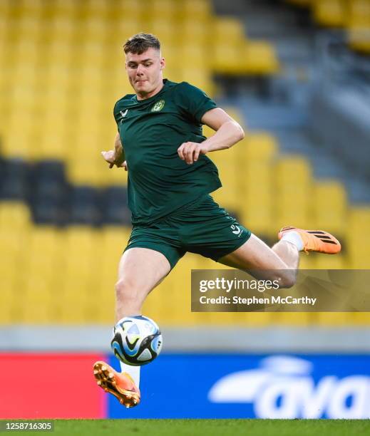 Athens , Greece - 15 June 2023; Evan Ferguson during a Republic of Ireland training session at the OPAP Arena in Athens, Greece.