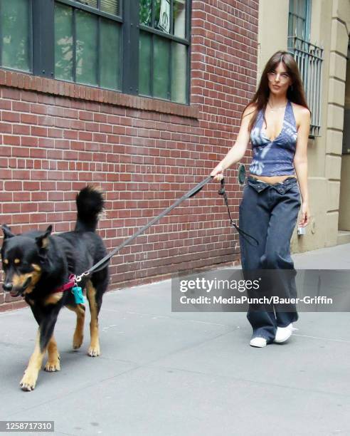 Emily Ratajkowski is seen on June 15, 2023 in New York City.