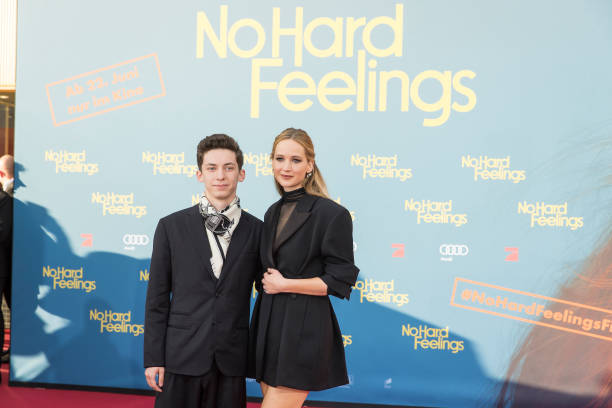 Andrew Feldman and Jennifer Lawrence attend the Berlin Premiere of "No Hard Feelings" at Zoo Palast on June 15, 2023 in Berlin, Germany.