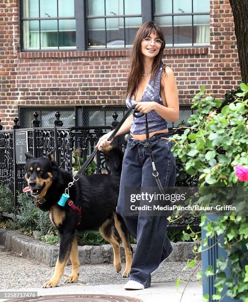 Emily Ratajkowski is seen on June 15, 2023 in New York City.