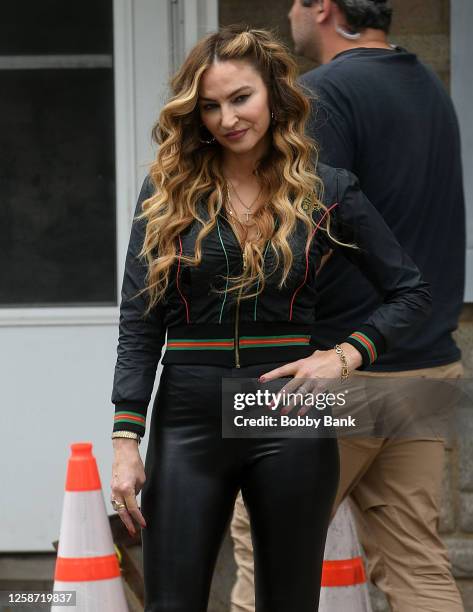 Drea de Matteo on the set of "Nonnas" on June 15, 2023 in Linden, New Jersey.