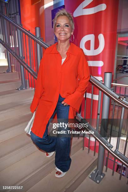 Inka Bause at the Bertelsmann summer party at Bertelsmann Repräsentanz on June 15, 2023 in Berlin, Germany.