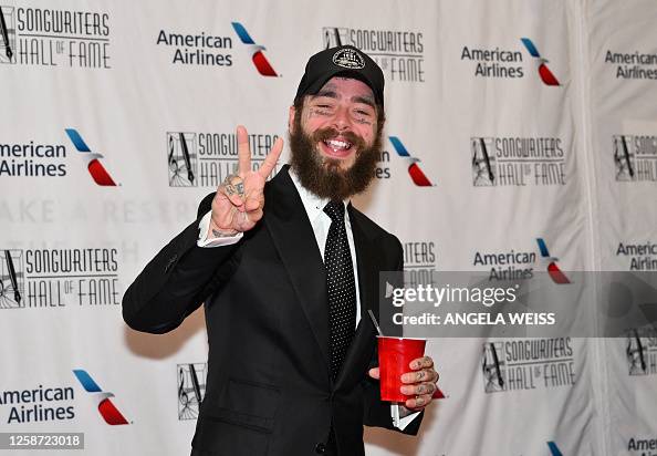 American Rapper Post US rapper Post Malone arrives for the 52nd Songwriters Hall of Fame ...