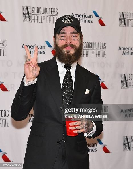 American Rapper Post US rapper Post Malone arrives for the 52nd Songwriters Hall of Fame ...