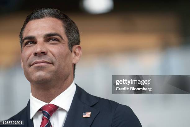 Francis Suarez, mayor of Miami, during an event at the Ronald Reagan Presidential Foundation and Institute in Simi Valley, California, US, on...