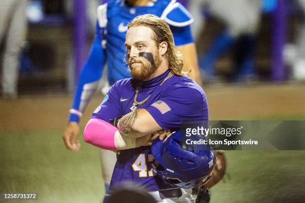 Tigers third baseman Tommy White poses during a game between the LSU Tigers and the Kentucky Wildcats on June 10 at Alex Box Stadium in Baton Rouge,...
