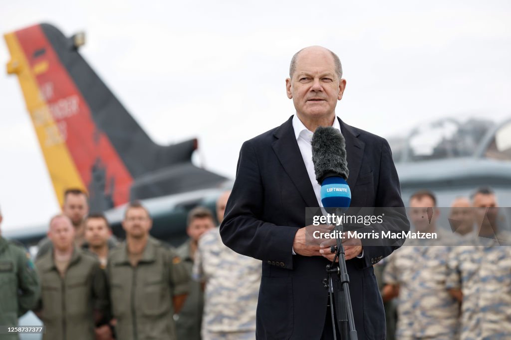 Scholz Visits Air Defender 2023 Military Exercises
