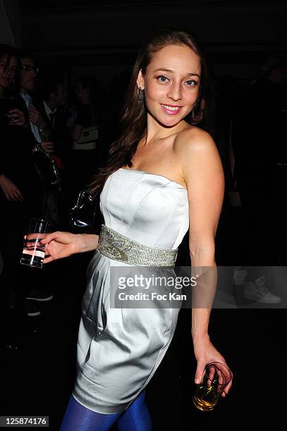 Actress Nicole Fantl attends the Bal Jaune Fiac 2010 at the Pavillon Cambon Capucines on October 22, 2010 in Paris, France.