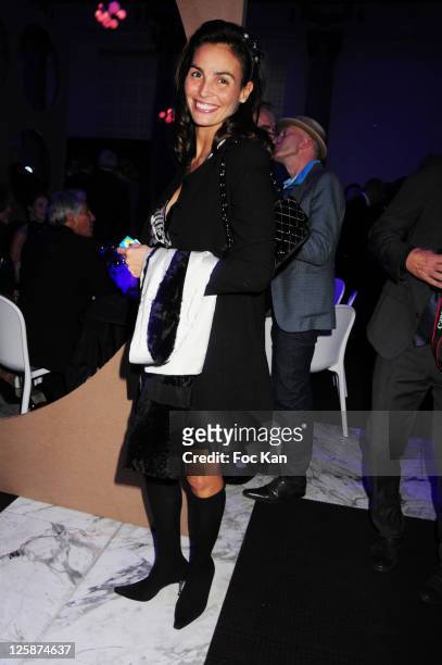 Actress/super model Ines Sastre attends the Bal Jaune Fiac 2010 at the Pavillon Cambon Capucines on October 22, 2010 in Paris, France.