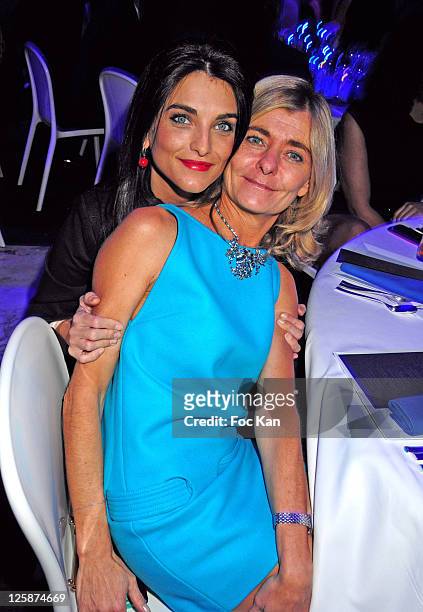 Pascale Ricard and actress/writer Pauline Delpech attend the Bal Jaune Fiac 2010 at the Pavillon Cambon Capucines on October 22, 2010 in Paris,...