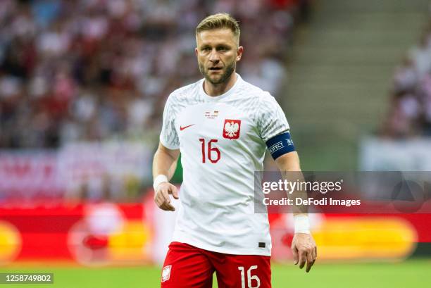 Jakub Blaszczykowski of Poland looks on during the international friendly match between Poland and Germany at Stadion Narodowy on June 16, 2023 in...
