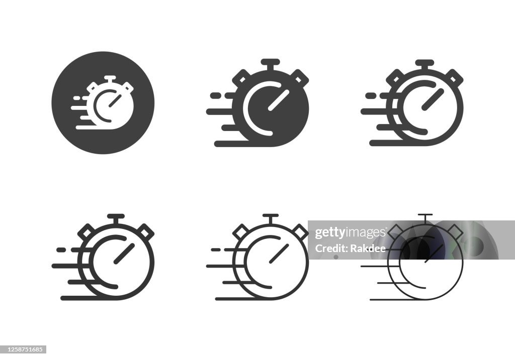 Stop Speed Icons - Multi Series