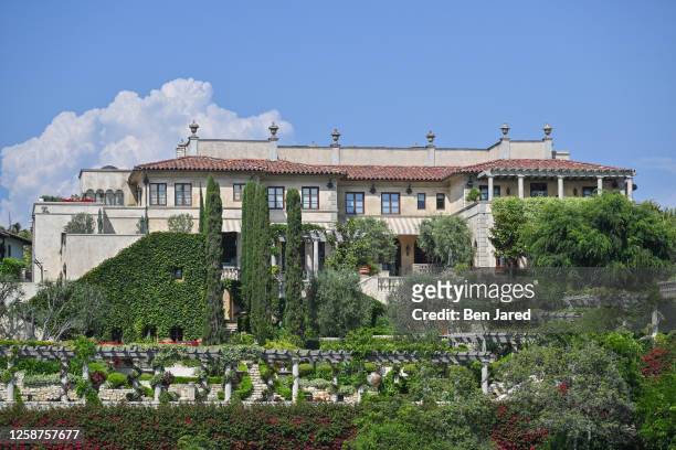 House is seen near the course during the second round of the 123rd U.S. Open Championship at The Los Angeles Country Club on June 16, 2023 in Los...