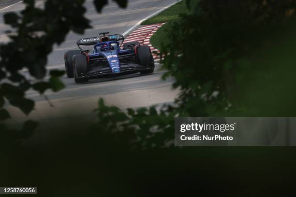 Alexander Albon of Williams during second practice ahead of the Formula 1 Grand Prix of Canada at Circuit Gilles Villeneuve in Montreal, Canada on...