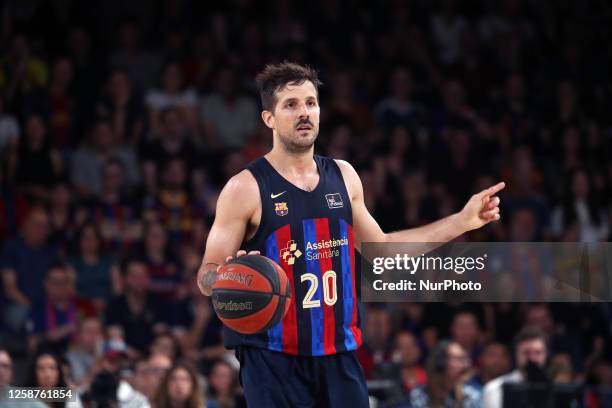 Nicolas Laprovittola during the match between FC Barcelona and Real Madrid, corresponding to the first match of the final Playoff of the Liga Endesa,...