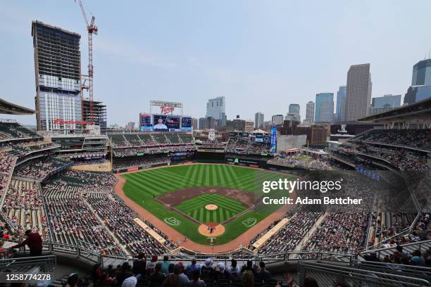 Target Field general view during a game between the Minnesota Twins and the Detroit Tigers at Target Field on June 17, 2023 in Minneapolis, Minnesota.