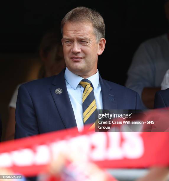 Scottish FA cheif executive Ian Maxwell during a UEFA Euro 2024 Qualifier match between Norway and Scotland at the Ullevaall Stadion, on June 17 in...