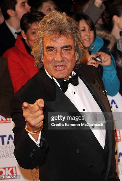 David Dickinson arrives at The National Television Awards at O2 Arena on January 26, 2011 in London, England.