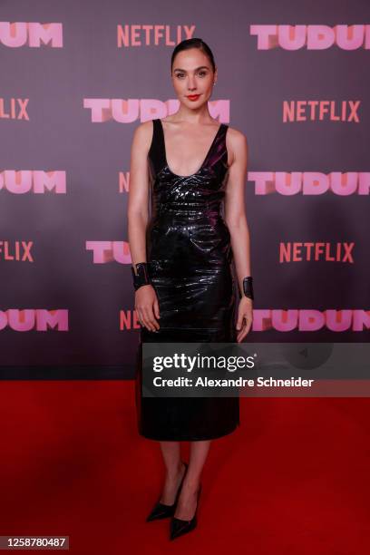 Gal Gadot attends the Netflix's Tudum: A Global Fan Event 2023 at Fundação Bienal de São Paulo on June 17, 2023 in Sao Paulo, Brazil.