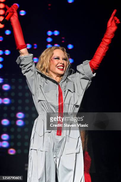 Kylie Minogue performs onstage during KTUphoria 2023 at Northwell Health at Jones Beach Theater on June 17, 2023 in Wantagh, New York.