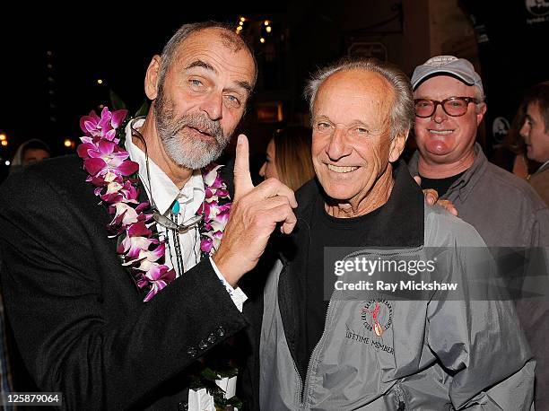 Director Jac McCoy and Renny Yater attend the premiere of "A Deeper Shade of Blue" on day 6 of the 2011 Santa Barbara International Film Festival on...