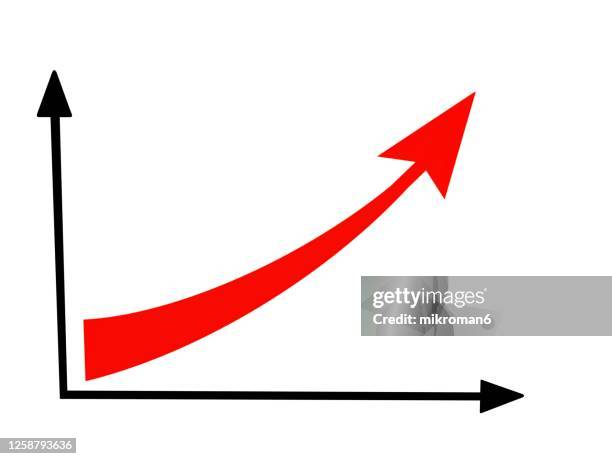 Graph Arow Curved Arrow Graph Photos and Premium High Res Pictures - Getty Images